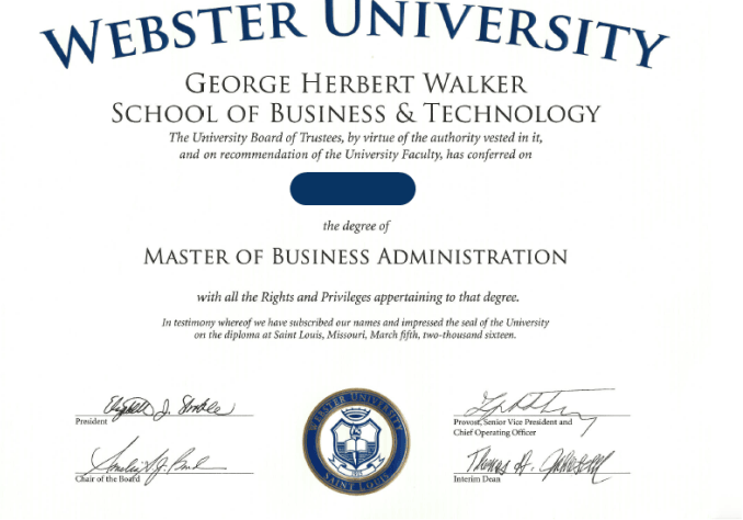 學(xué)位證書樣本